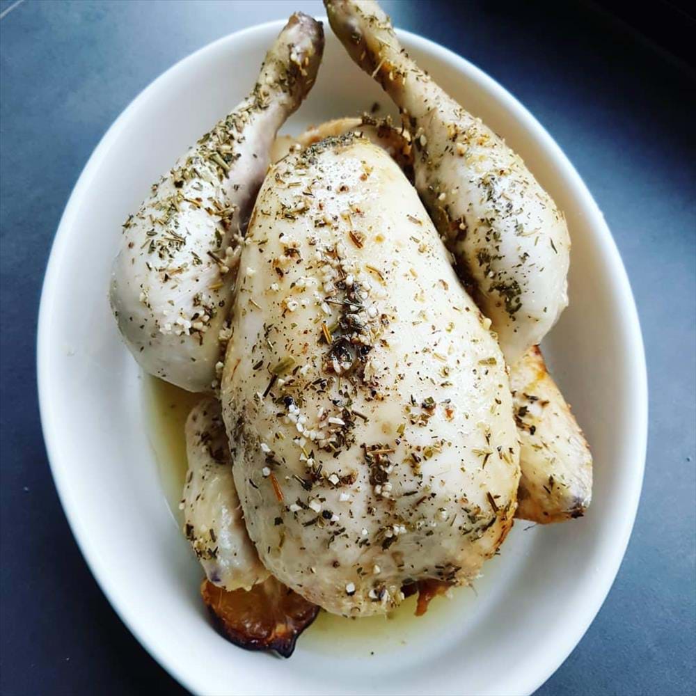 Pollo en la olla de cocción lenta