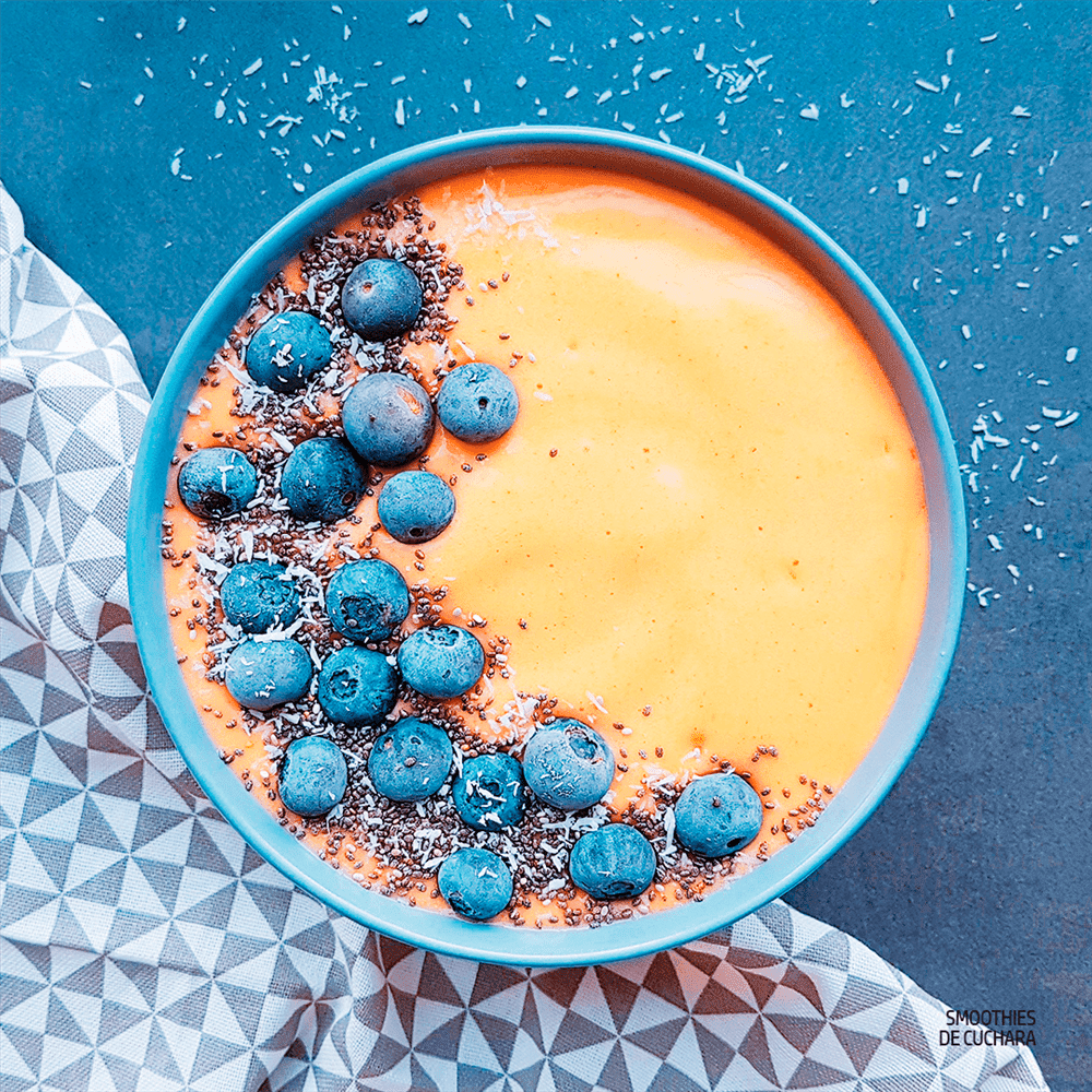 Smoothie de melocotón y coliflor con baobab