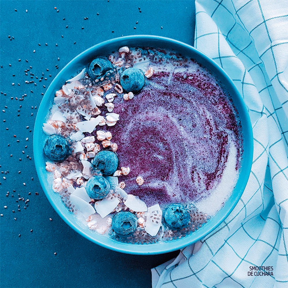 Smoothie de melón y coliflor con açaí