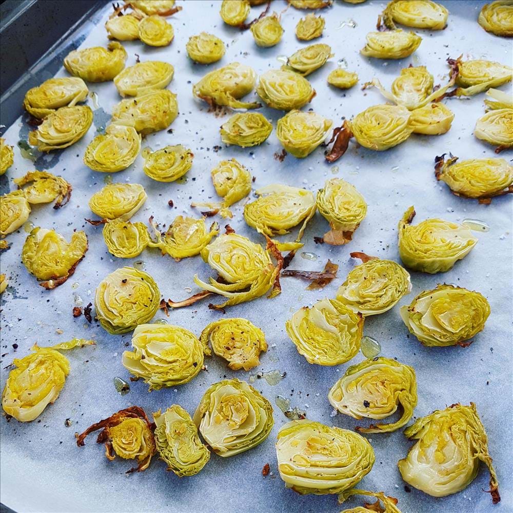 Coles de Bruselas al horno